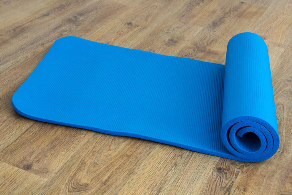 classic sleeping mat on the ground