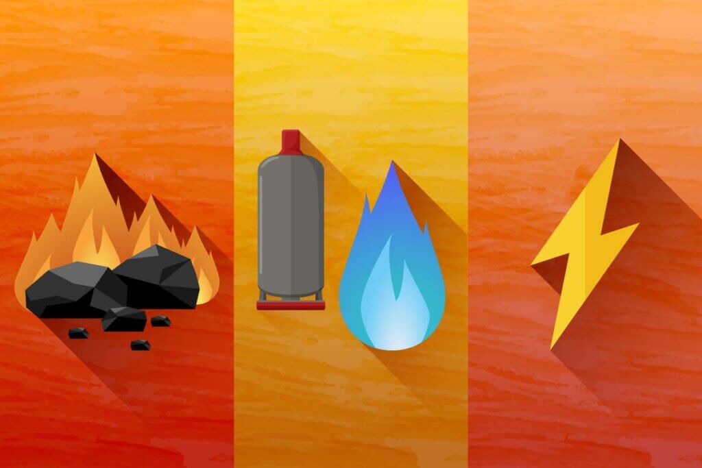 tabletop grill types of energy supply