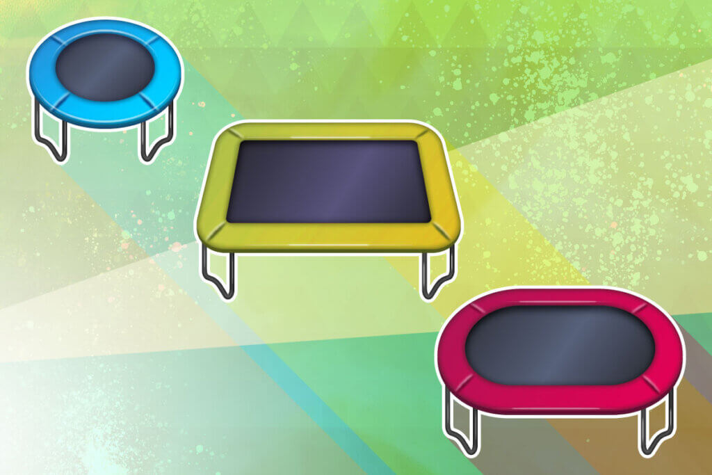 It's not only round trampolines that are great for jumping on.