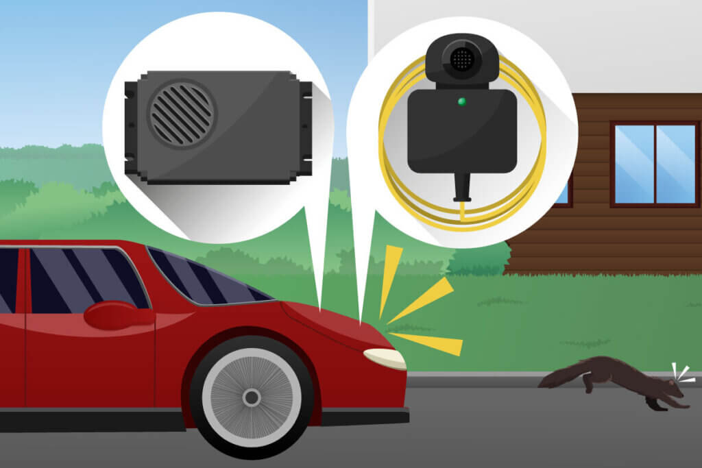 thumbnail interactive-video image 1 of HP Marten Scare – Ultrasonic Car Marten Repellent Device With Battery (Also For Cats) 1 of 5