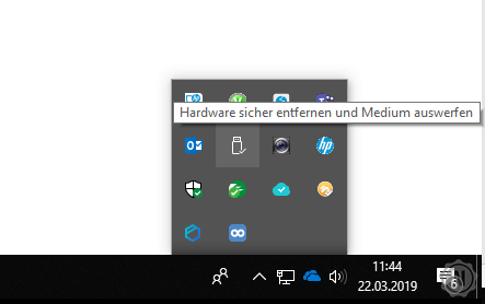 safely remove hardware taskbar