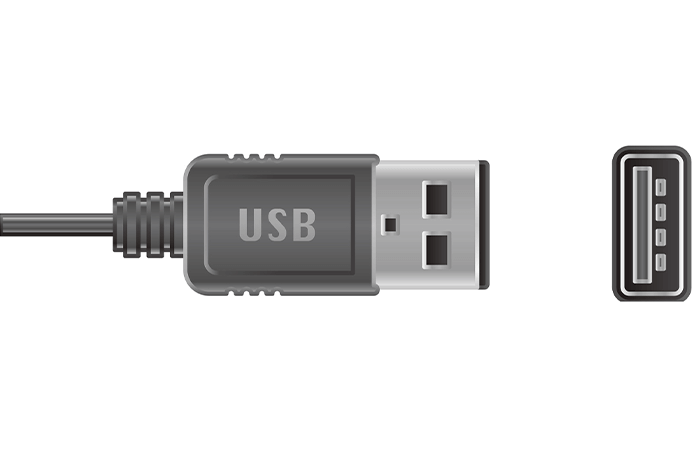 USB interface and type A plug