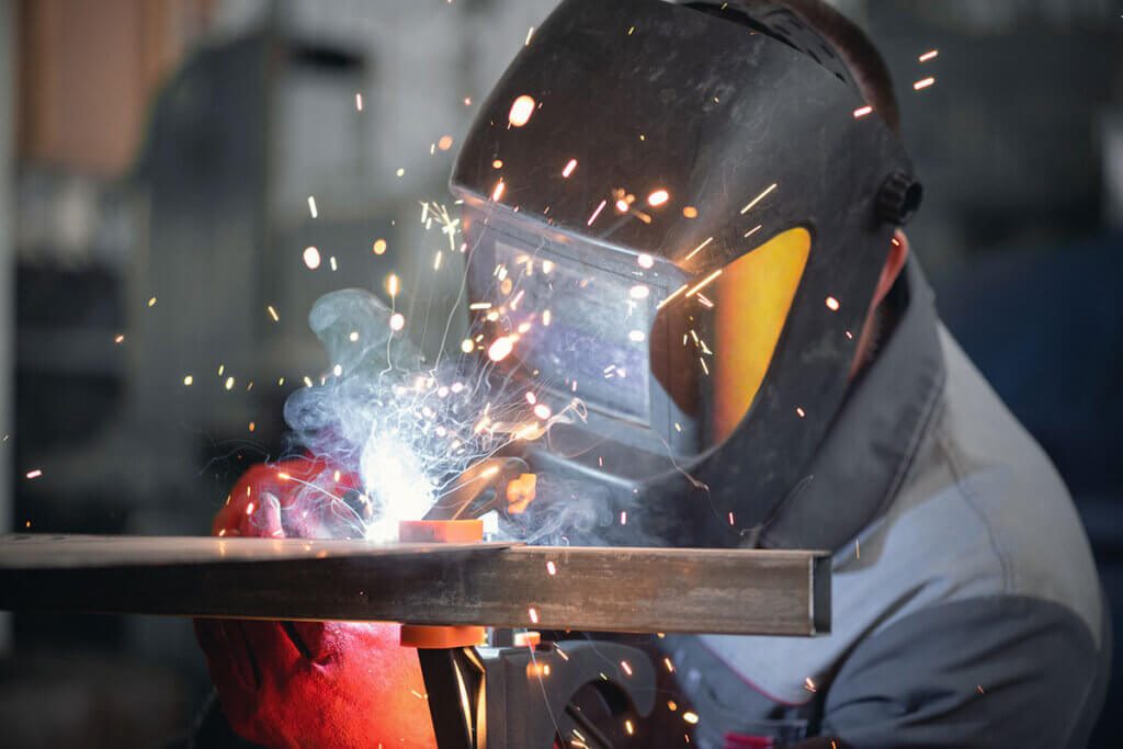 Welders at work