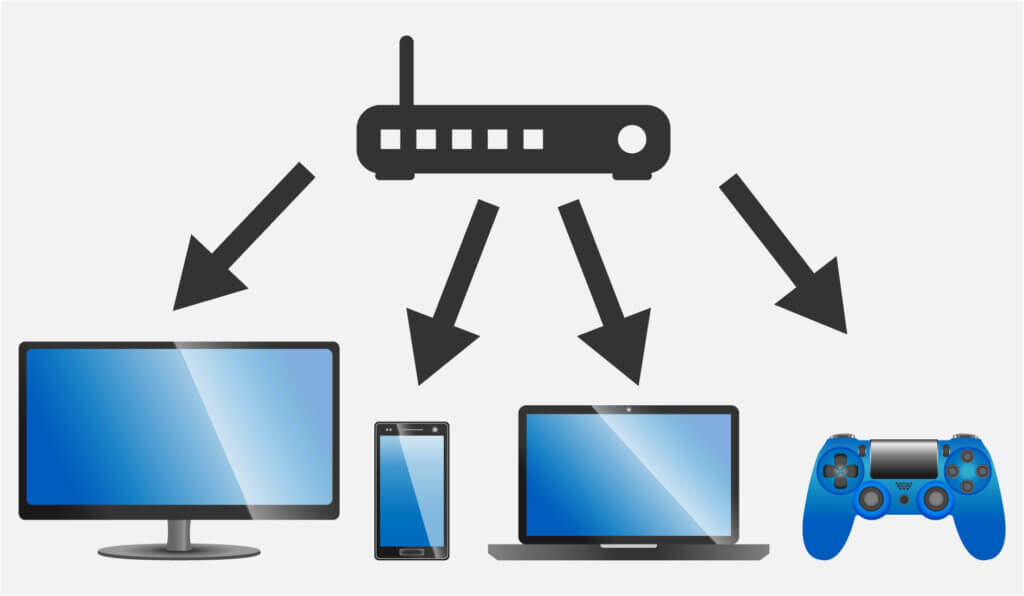 A model with MU-MIMO function, on the other hand, supplies all devices with data simultaneously. This leads to even faster transmission times.

