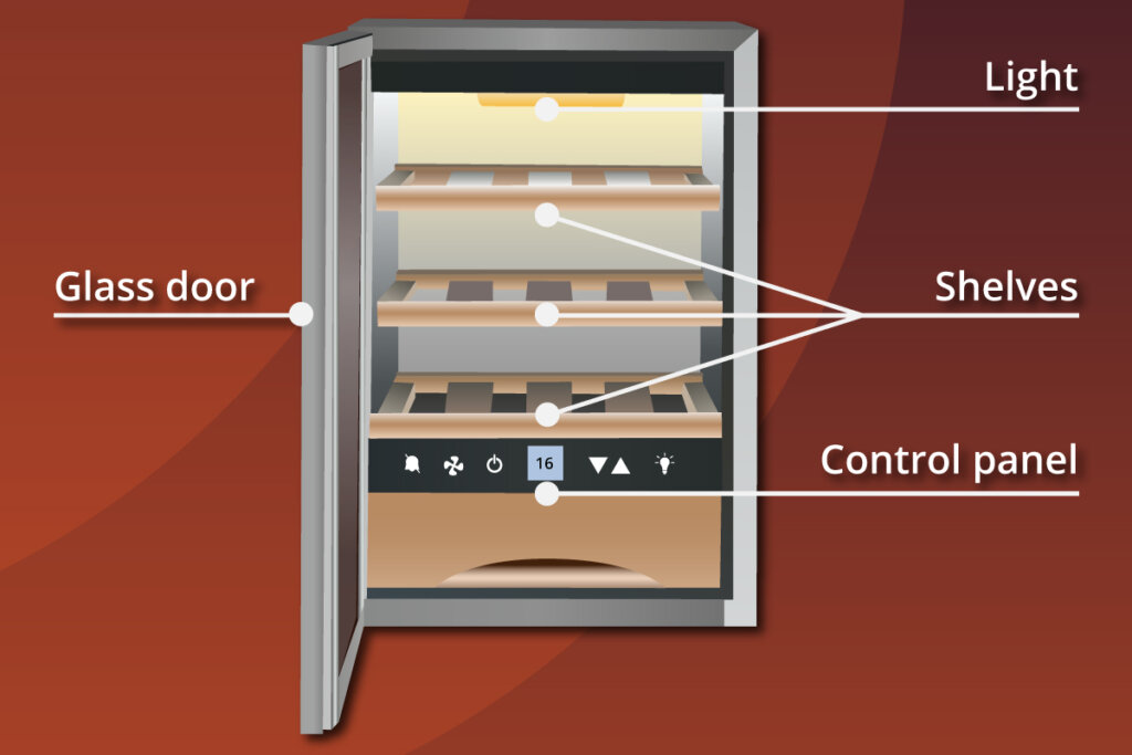 wine fridge parts