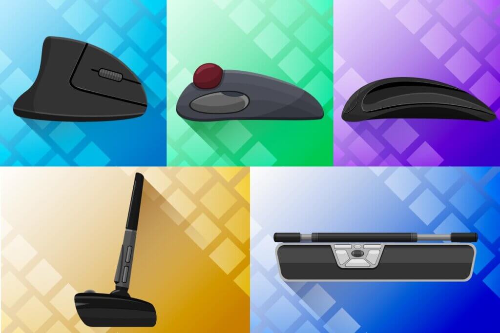 common types of ergonomic wireless mice